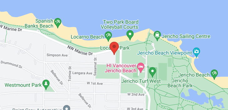 map of 4422 NW MARINE DRIVE